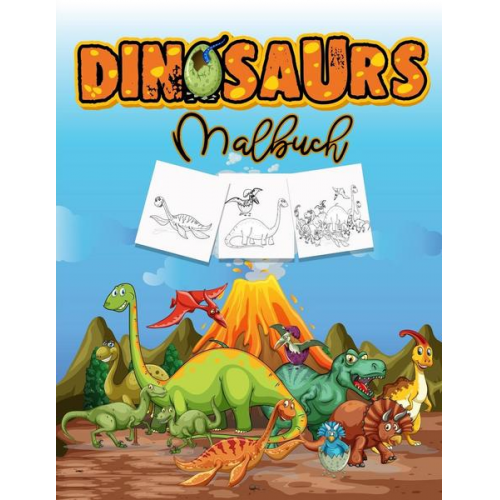 Norea Dahlberg - Dinosaurier Malbuch