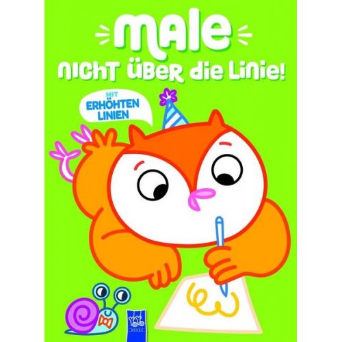 Male nicht über die Linie - Grün