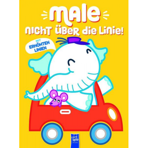 Male nicht über die Linie - Gelb