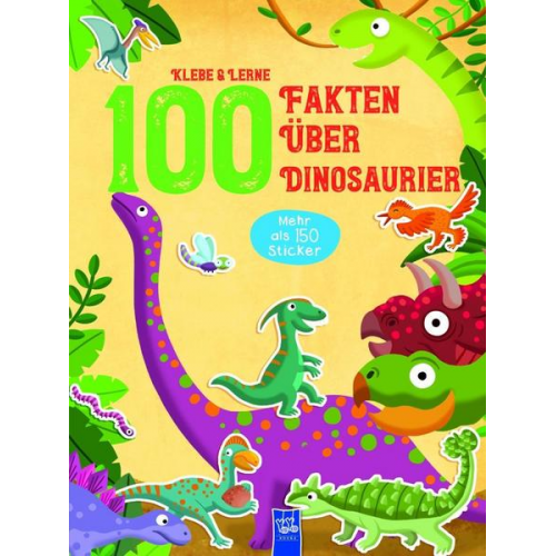 76090 - Klebe & Lerne - 100 Fakten über Dinosaurier