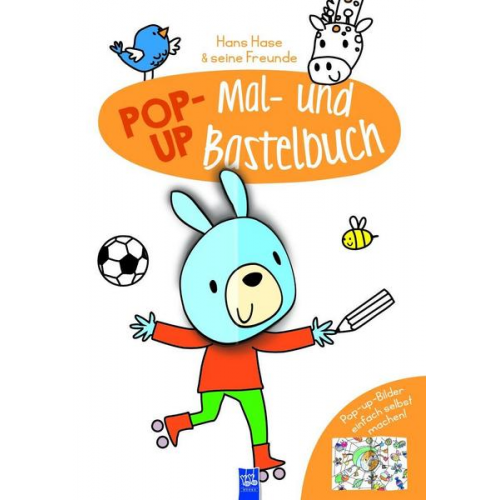 Pop-Up Mal- und Bastelbuch Hase