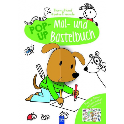 Pop-Up Mal- und Bastelbuch Hund