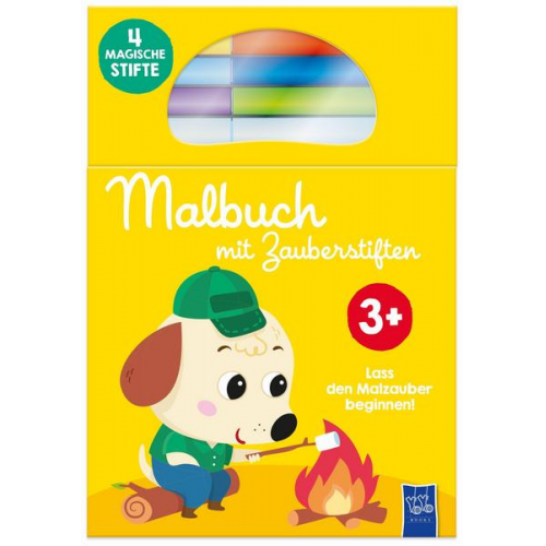 Malbuch mit Zauberstiften 3+ (gelb)