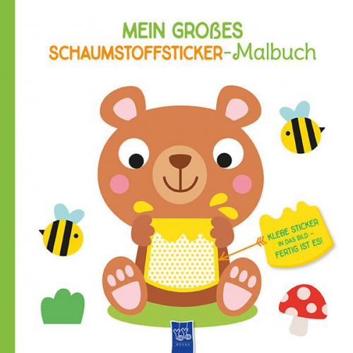 Mein großes Schaumstoffsticker-Malbuch - Bär