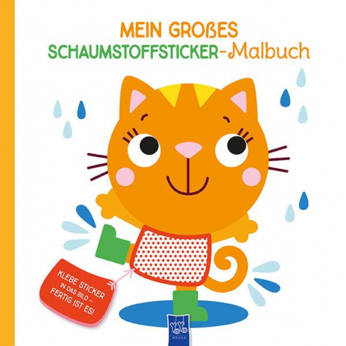 Mein großes Schaumstoffsticker-Malbuch - Katze