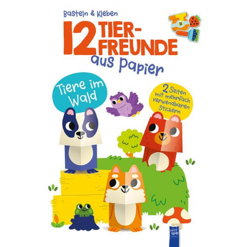 12 Tierfreunde aus Papier - Tiere im Wald