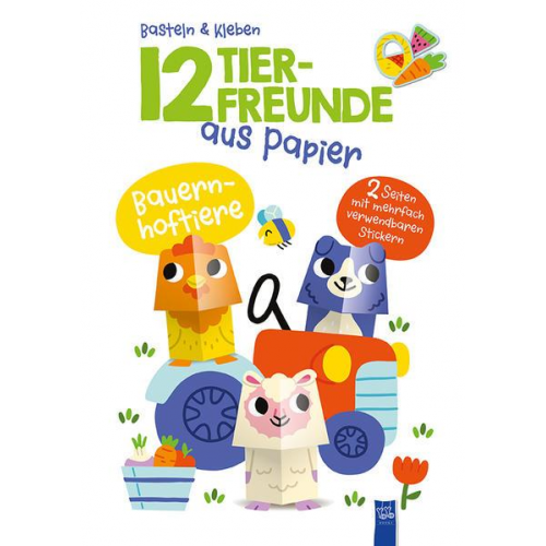 12 Tierfreunde aus Papier - Bauernhoftiere