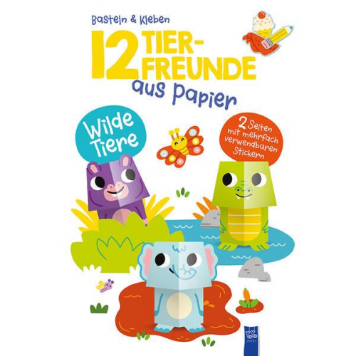 12 Tierfreunde aus Papier - Wilde Tiere