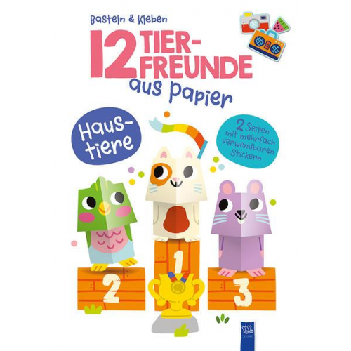 12 Tierfreunde aus Papier - Haustiere