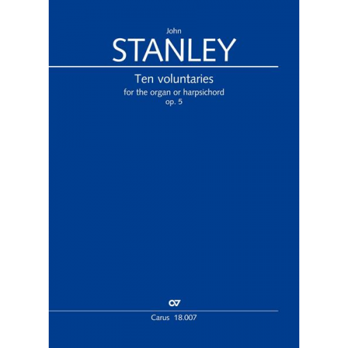 John Stanley - Ten voluntaries for the organ or harpsichord