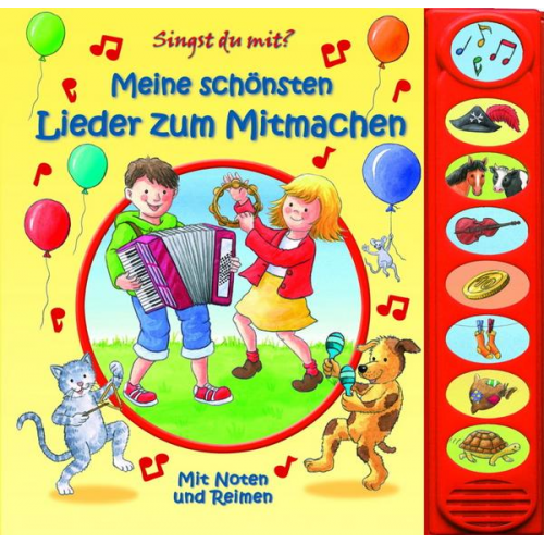 Meine schönsten Lieder zum Mitmachen - 8-Button-Soundbuch - interaktives Bilderbuch mit 8 beliebten Kinderliedern zum Mitsingen