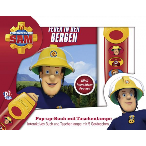 Feuerwehrmann Sam - Feuer in den Bergen - Pop-up-Buch mit Taschenlampe - 5 Geräusche