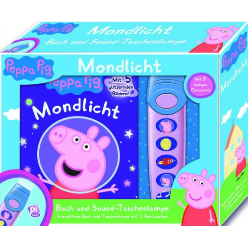 Peppa Pig - Pop-Up-Buch mit Taschenlampe - Bilderbuch mit 5 lustigen Geräuschen