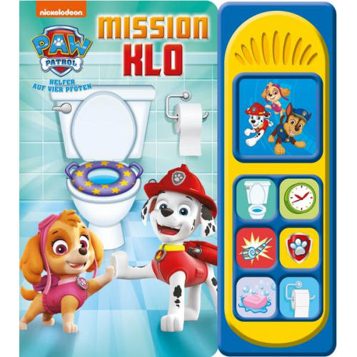 PAW Patrol: Mission Klo - Nickelodeon - Pappbilderbuch mit 7 spannenden Geräuschen für Kinder ab 3 Jahren