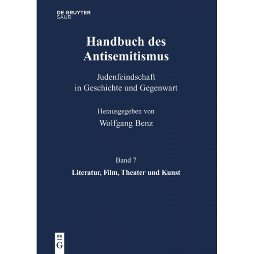 Brigitte Mihok - Handbuch des Antisemitismus / Literatur, Film, Theater und Kunst