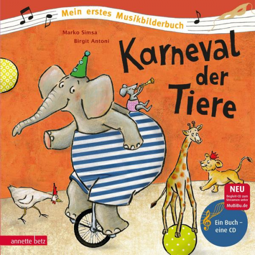 Marko Simsa - Karneval der Tiere (Mein erstes Musikbilderbuch mit CD und zum Streamen, Bd.)