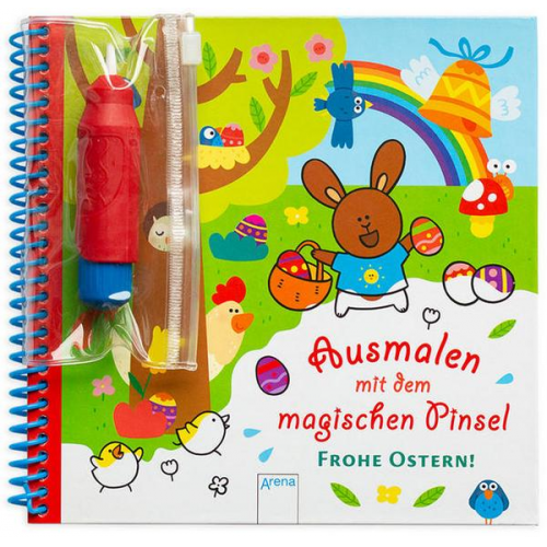 Ausmalen mit dem magischen Pinsel. Frohe Ostern!