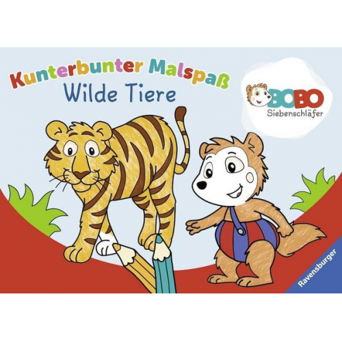 Bobo Siebenschläfer: Kunterbunter Malspaß Wilde Tiere