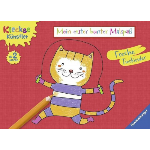 Mein erster bunter Malspaß: Freche Tierkinder