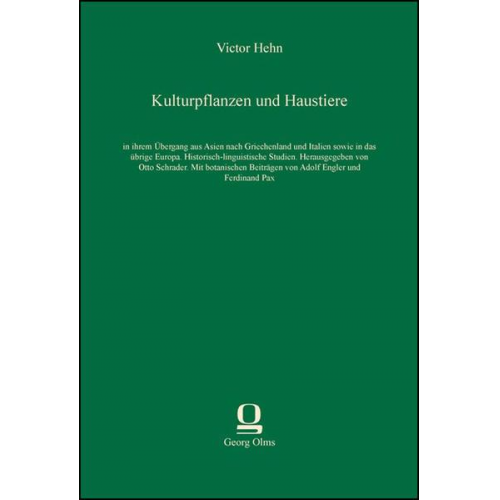 Victor Hehn - Kulturpflanzen und Haustiere