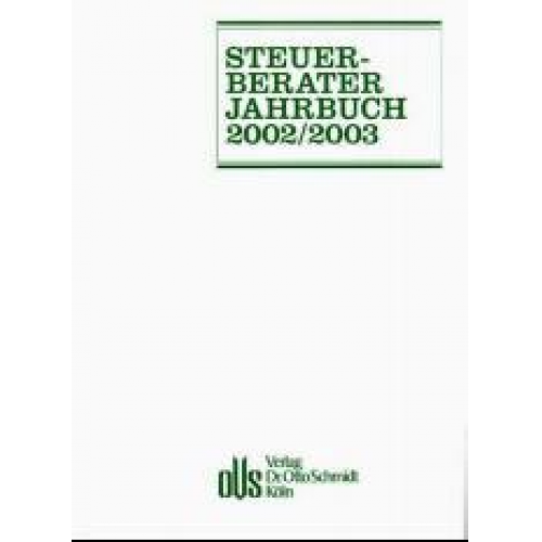 Norbert Herzig & Manfred Günkel & Ursula Niemann - Steuerberater-Jahrbuch / Steuerberater-Jahrbuch