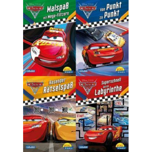 Pixi kreativ 4er-Set 29: Disney: Cars 3 (4x1 Exemplar)