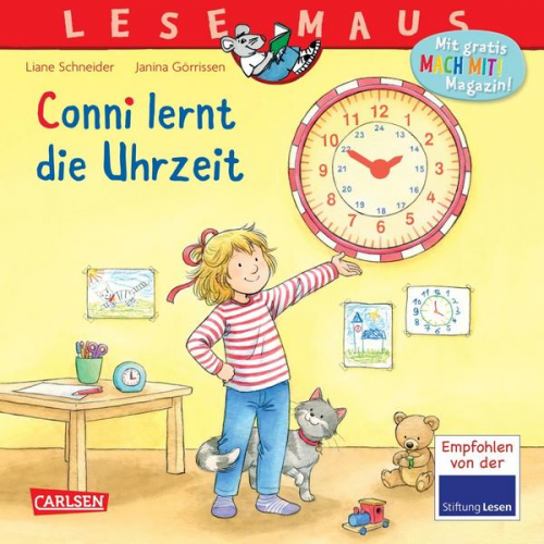 Liane Schneider - LESEMAUS 190: Conni lernt die Uhrzeit