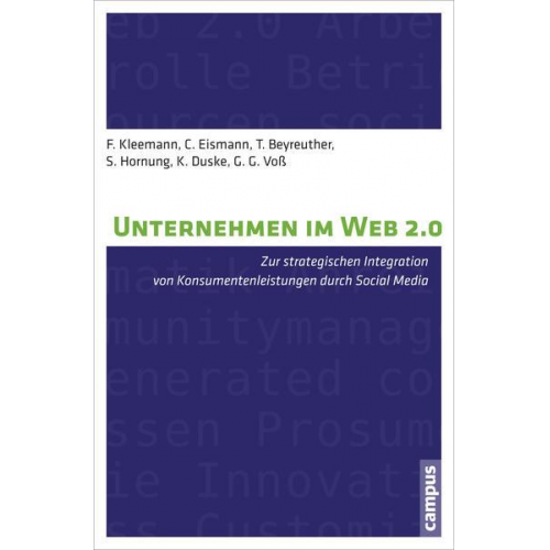 Frank Kleemann & Christian Eismann & Tabea Beyreuther & Sabine Hornung & Katrin Duske - Unternehmen im Web 2.0
