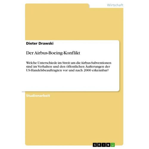 Dieter Drawski - Der Airbus-Boeing-Konflikt