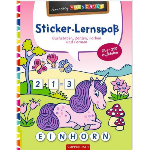 Sticker-Lernspaß (Feen & Einhörner)