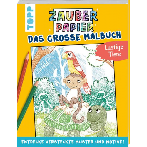 Mimi Hecher - Zauberpapier - Das große Malbuch - Lustige Tiere