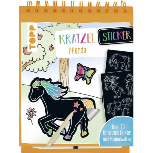 Frechverlag - Kratzel-Stickerbuch Pferde