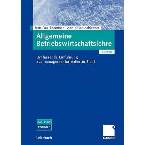 Ann-Kristin Achleitner & Jean-Paul Thommen - Allgemeine Betriebswirtschaftslehre