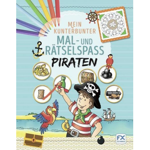 Mein kunterbunter Mal- und Rätselspaß Piraten