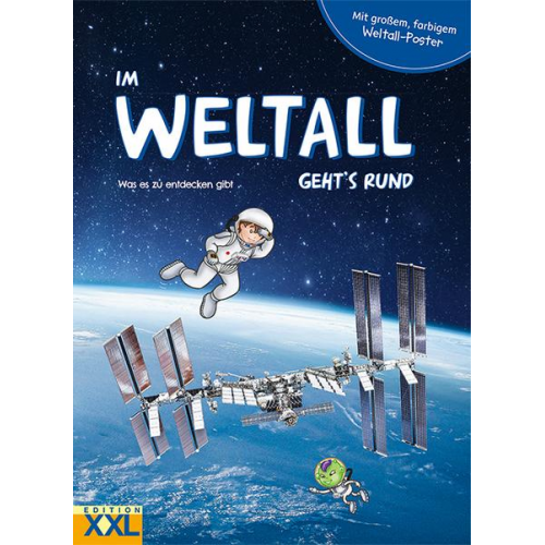 Im Weltall geht's rund - mit großem, farbigem Weltall-Poster