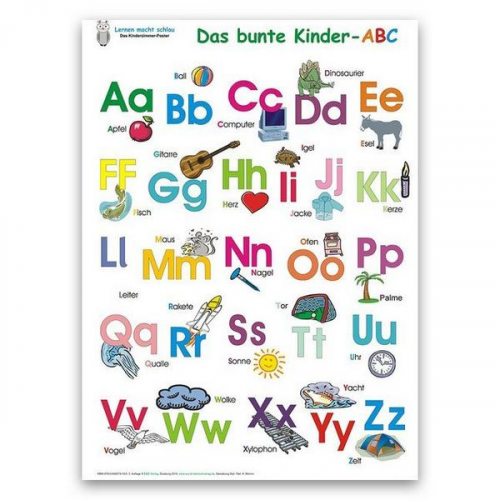 Helga Momm - Das bunte Kinder-ABC. Poster / Das bunte Kinder-ABC
