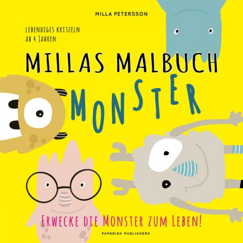 4789 - MILLAS MONSTER MALBUCH - Erwecke die Monster zum Leben!