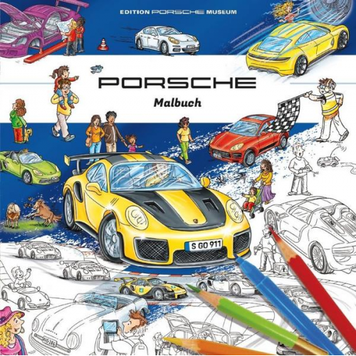 41011 - Porsche Malbuch für Kinder