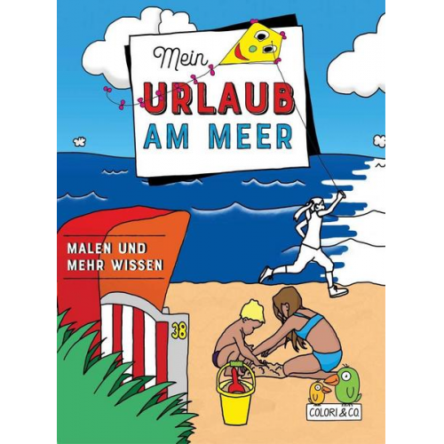 Mein Urlaub am Meer Malbuch