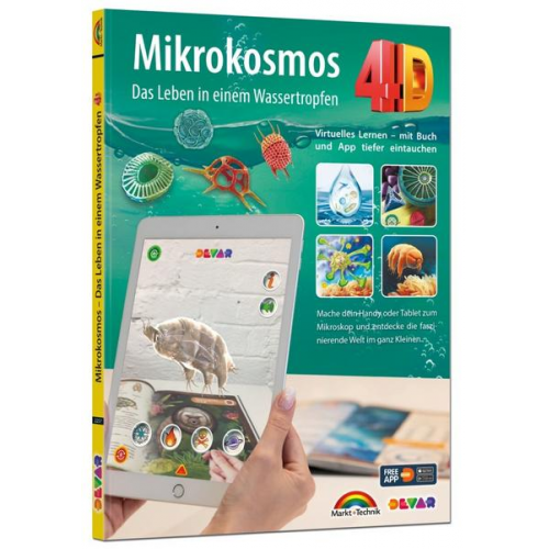 Markt+Technik Verlag GmbH - Mikrokosmos 4D - Bakterien - Natur - Das Leben in einem Wassertropfen mit APP entdecke die Welt im ganz Kleinen