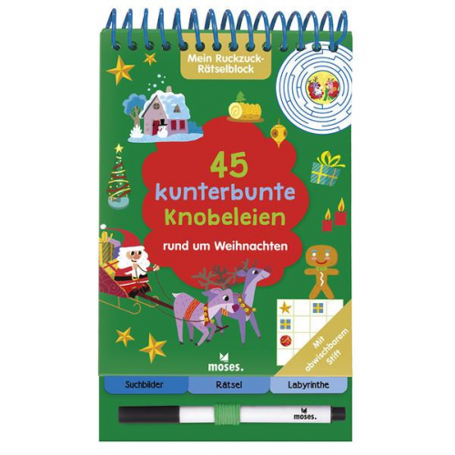 Moses. - Mein Ruckzuck-Rätselblock: 45 kunterbunte Knobeleien rund um Weihnachten