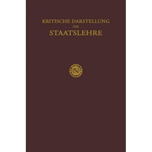 H. Krabbe - Kritische Darstellung der Staatslehre