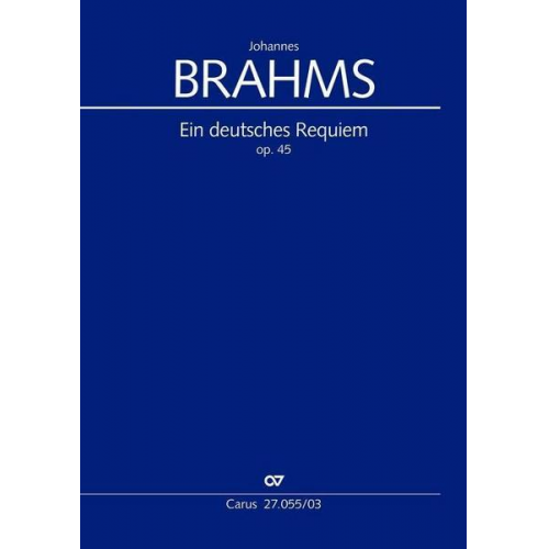 Johannes Brahms - Ein deutsches Requiem (Klavierauszug)