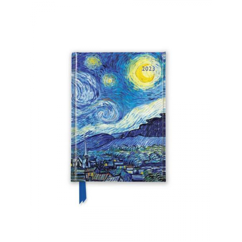 Flame Tree Publishing - Vincent van Gogh – Sternennacht – Taschenkalender 2023