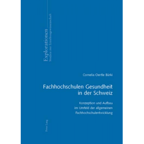 Cornelia Oertle - Fachhochschulen Gesundheit in der Schweiz