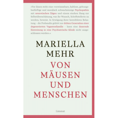 Mariella Mehr - Von Mäusen und Menschen