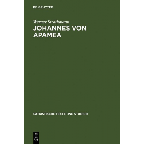 Werner Strothmann - Johannes von Apamea