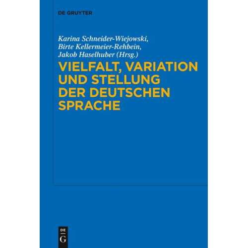 Vielfalt, Variation und Stellung der deutschen Sprache