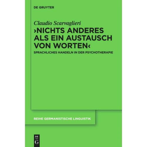 Claudio Scarvaglieri - ›Nichts anderes als ein Austausch von Worten‹