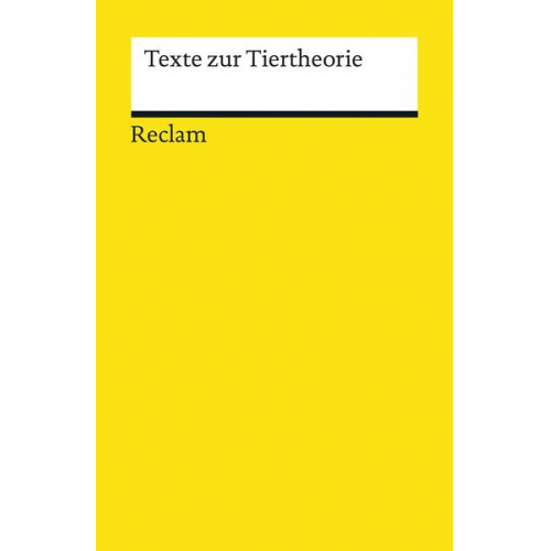 Roland Borgards & Esther Köhring & Alexander Kling - Texte zur Tiertheorie